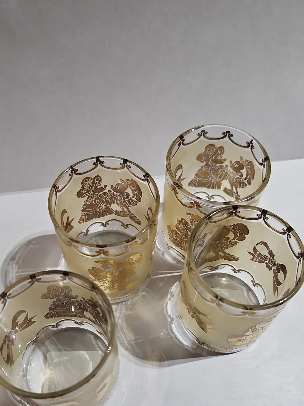 Gold Accent Shot Glass Set - 4 Pack